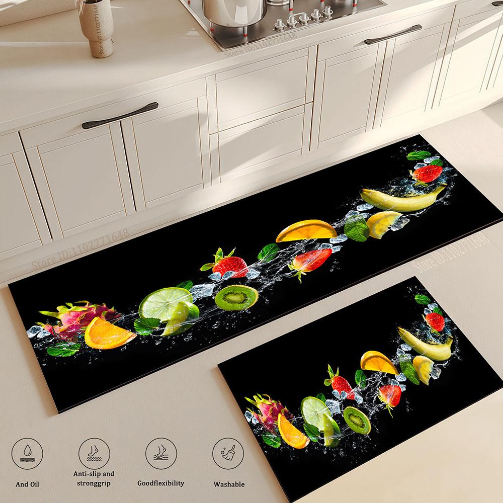 Keukentafelgerei Patroon Absorberende Deurmat Antislip Entreekleed met Wasbaar Vloerkleed Duurzaam Huisdecoratie Hoge Kwaliteit Mat 40x60cm and 40x120cm