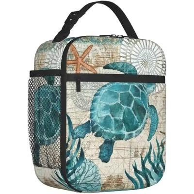 Meeresschildkröte Lunchtasche für Jungen Mädchen Frauen Männer Wiederverwendbare Isolierte Brotdose Große Kapazität Tragetasche für Schule Arbeit Picknick Reisen