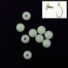 Fishing Beads,632 pcs Round Luminous Glow Rubber Soft Fishing Beads with Plastic Box, Multiple Sizes Sea Fishing Tackles