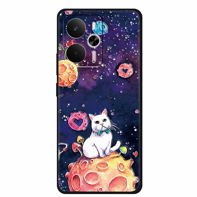 3D Emboss Case For Realme 14 5G Case Realme14 Coque Relief Flower Silicone Soft Back Cover For Realme 14 Phone Cases Funda Shell