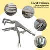 1Pc U-Welding Power Pliers Butt Pliers Counterpoint Pliers Fixed Clamp Tool Multifunctional Pipe Welding Pliers Heavy Duty