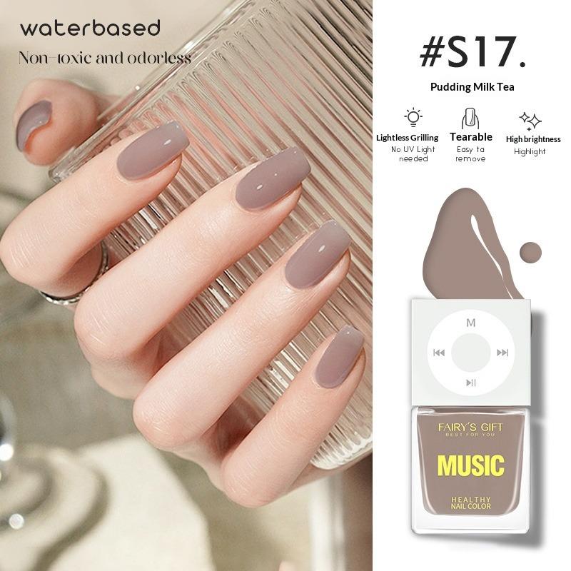 Water-based Nail Polish, No Baking Required, Long-lasting, Quick-drying, Peelable, Odorless, Brightens Hands and Feet.
