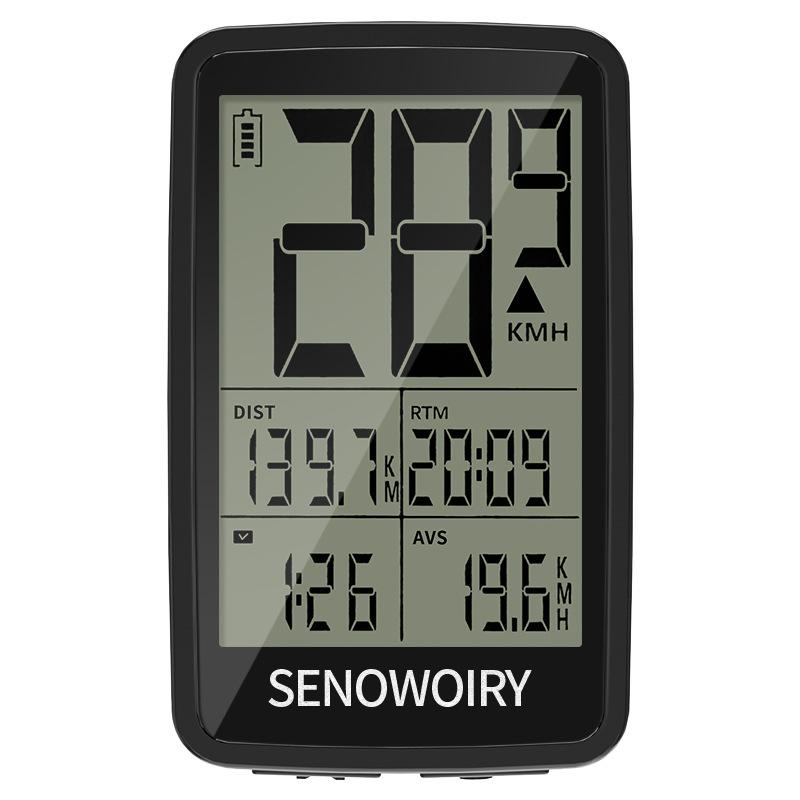 Multi-Color Wireless Bicycle Computer CR2032H Battery Powered Multi-Functional Bike Speedometer Odometer for Sensor