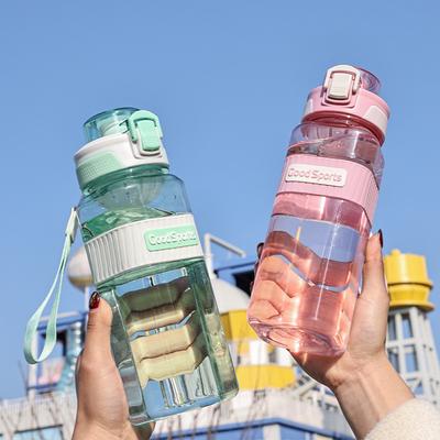 800ML Transparent Sports Water Bottle Large Capacity Plastic Water Cup Leakproof Portable Drinking Bottle For Travel Outdoor