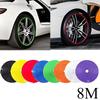 8M Rubber Universal Car Rim Decoration Strip Wheel Edge Protector Car Wheel Sticker Tire Protection Care Covers Car Styling
