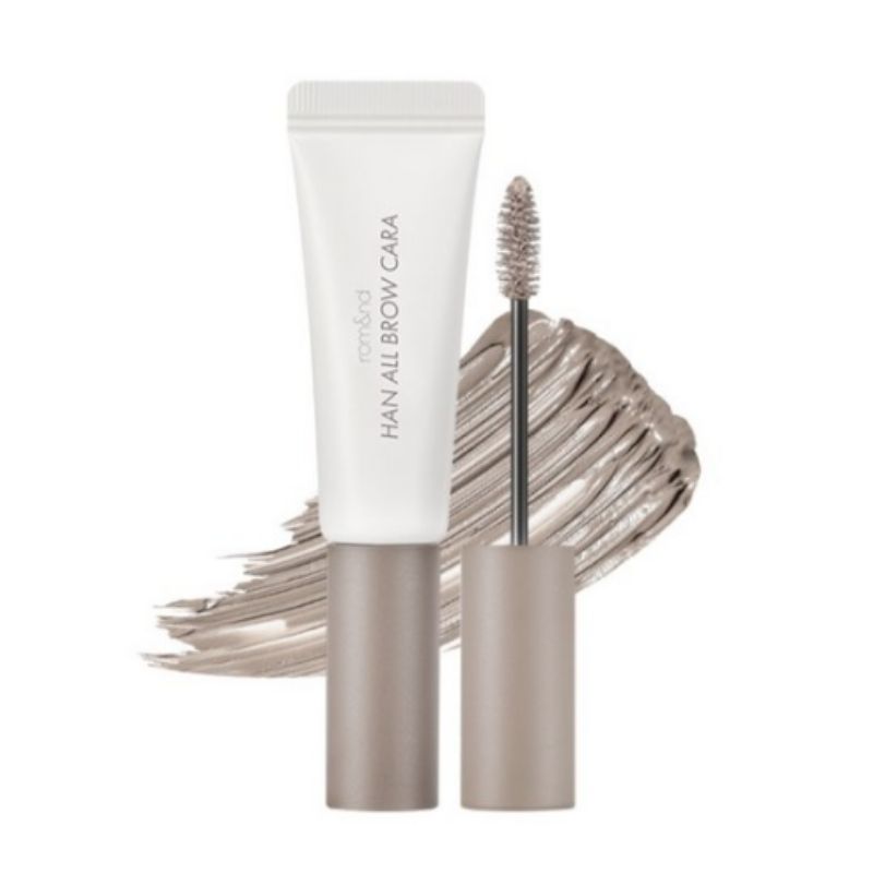 rom&nd Han All Brow Cara 9g Long-Lasting Eyebrow Mascara for Natural Brow Styling & Color Fixing