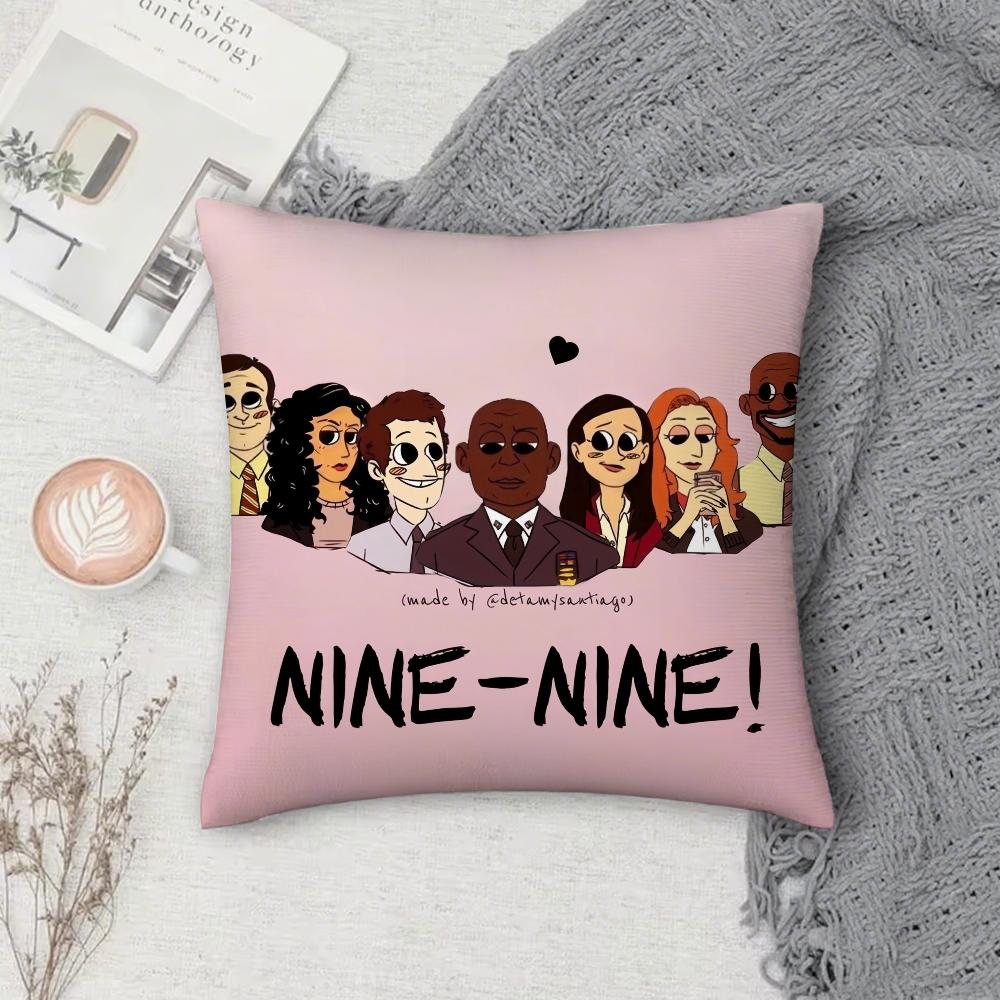 TV B-Brooklyn N-Nine-Nine Pillow Case Square Double-Sided Printing Short Plush Sofa Cushion Cover Bedroom Bedside Pillow