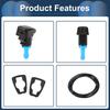 INFINAUTO Washer Nozzle Front Windshield with 2 Gaskets and 1.2m