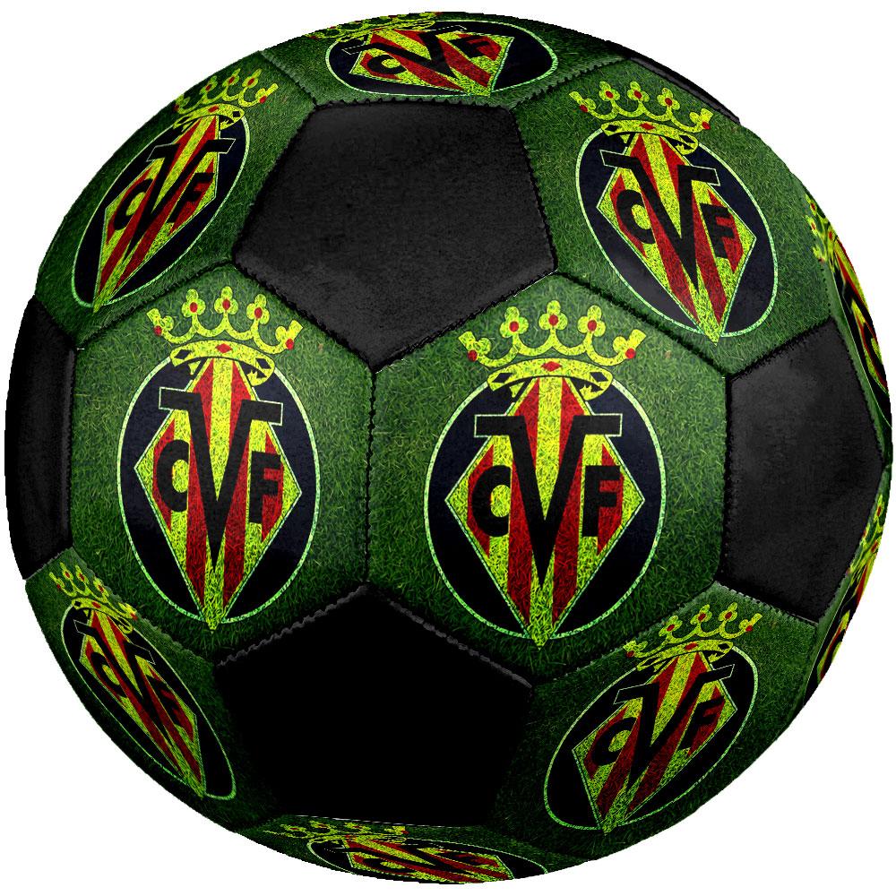 Villarreal CF Size 5 Soccer Ball, Machine-Stitched PVC, Durable & High Bounce, All Ages Fit, Fan Merchandise, Matches & Outdoor Use.