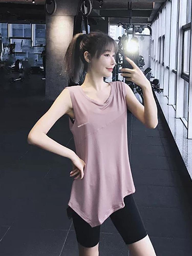 Women's Quick-Dry Ice Silk Sleeveless Sports Vest for Summer Yoga, Running, Fitness, and Training