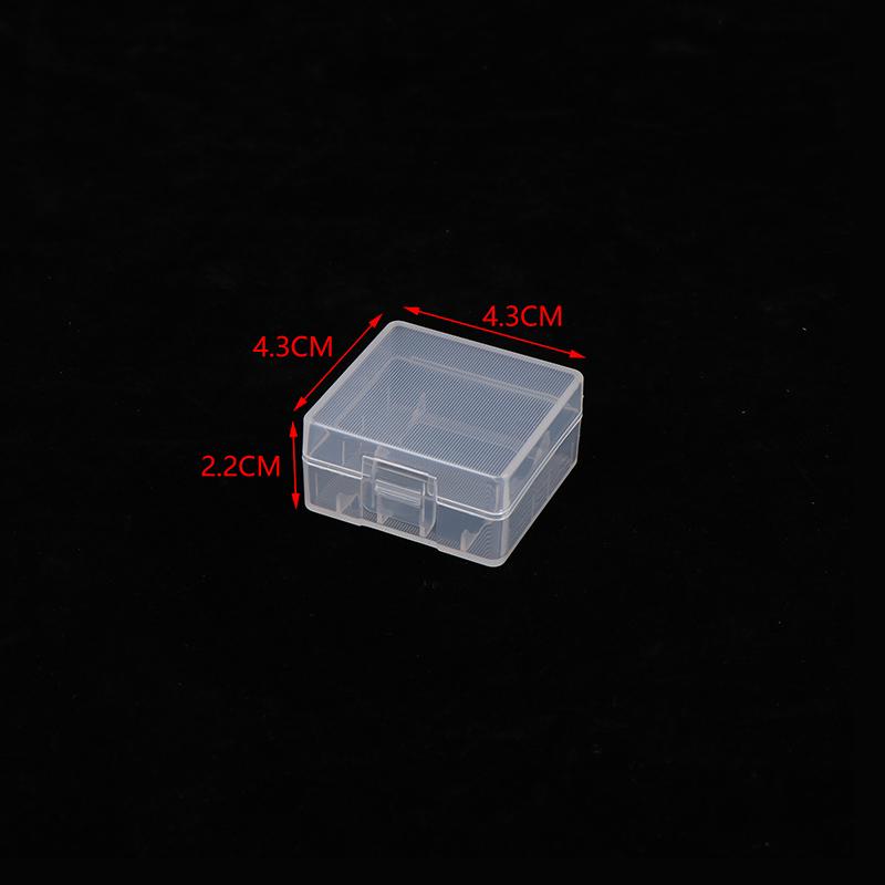 2 Slots CR123 16340 Battery Storage Boxes Transparent Hard Plastic For 18350 26650 16340 CR123A CR2 Battery Holder Container Box