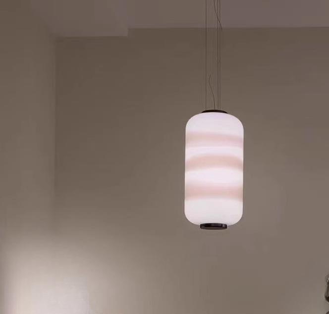Italy Creative Smoke White Glass LED Chandelier Bedroom Study Hotel Desk Light Living Room Sofa Atmosphere Art Decor Floor Lamp