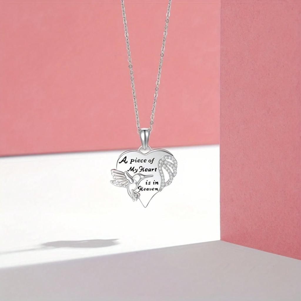 Fashion Exquisite Elegant Hummingbird Pendant Necklace Men Women Personalized Ornament Thanksgiving Christmas Birthday Gift Commemorative Gift