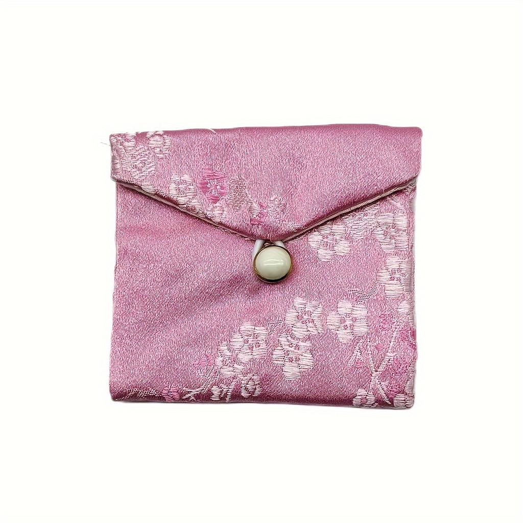 1 piece of jewelry bag: drawstring/zippered cloth pouch, for bracelets & accessories, packaging storage