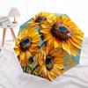 1pc Sunflower Bloom Automatic Folding Umbrella - 8-Rib Compact Travel Umbrella Durable & Portable for Outdoor Use, Perfect Gift for Birthdays118