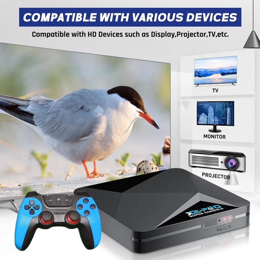 New Upgrade X2 Pro Video Game Console with 80000+ Games Retro Game Box with 2 Gamepads 2.4G/5G 60+ Game Emulator for Android 9.0