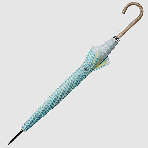 Makita Shoten Stig Lindberg DRAPES Yellow x Green Long UV For Sunny or Rainy Scandinavian Luxury Koshu Made in Japan + Women's Umbrella, Protection,