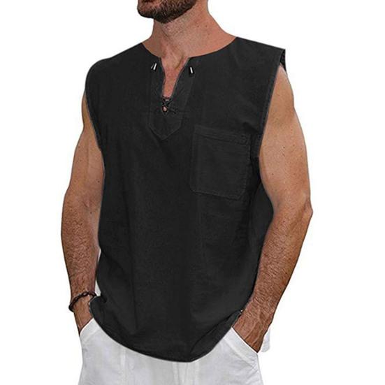Terrific Summer Top Quick Dry Colorfast All Match Lace Up