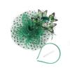 Elegant Feathered Butterfly Bridal Fascinator Hairband With Tulle Design For Wedding Cocktail Parties Formal Occasion