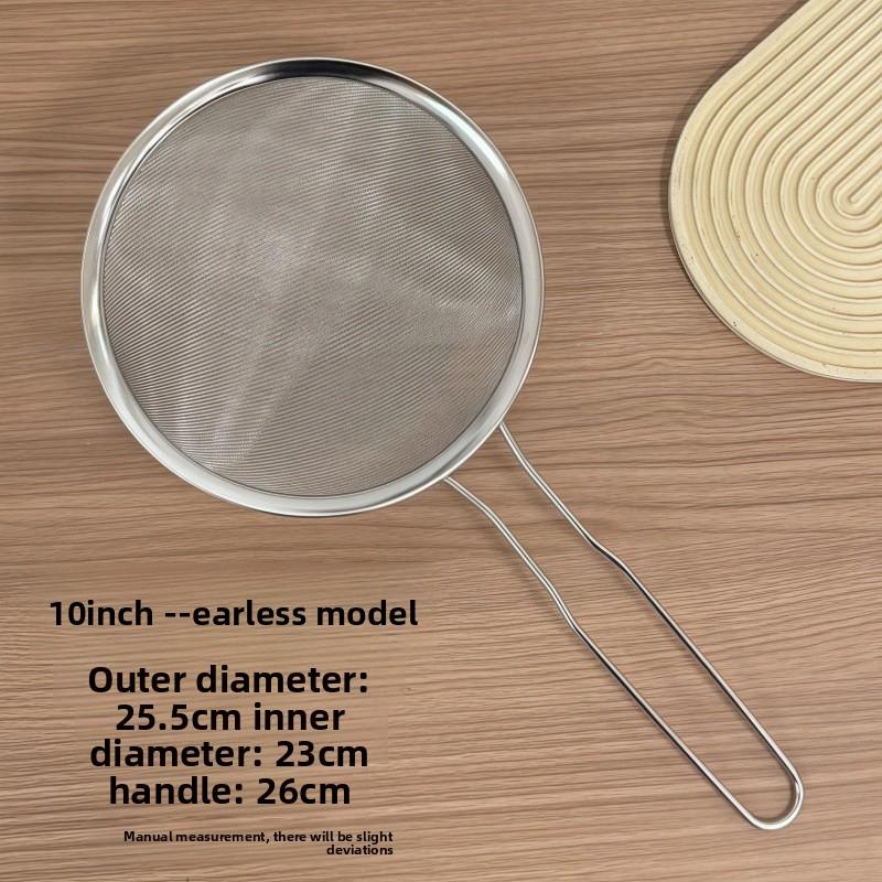 

Stainless Steel Fine Mesh Strainer - Kitchen Colander Sieve for Cooking 10-inch without ear