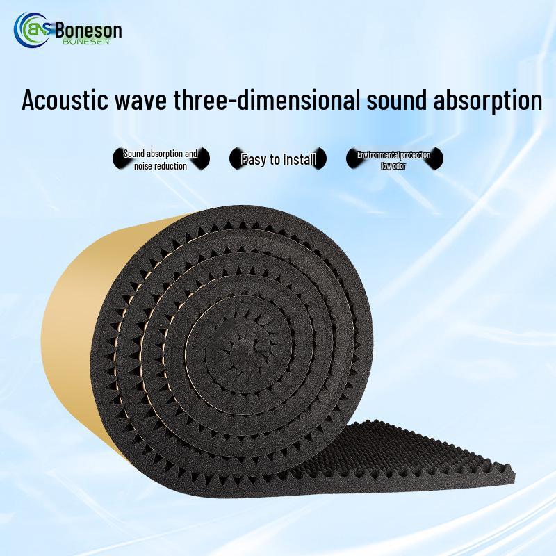 Self-Adhesive Soundproof Wave Panel for Home and Studio