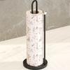 Stable Base Paper Towel Holder Non-slip Easy to Tear Vertical Napkin Dispenser Multifunctional Space Saving