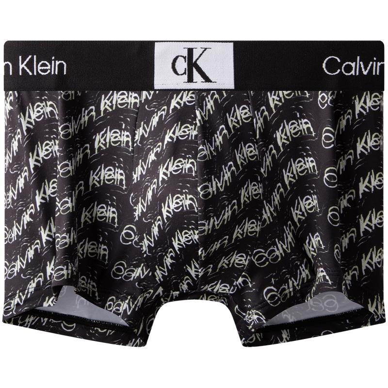 

Calvin Klein CK96 Series Letter Waistband Antibacterial Breathable Comfortable Underwear Men Underwear Wavy-Black NB3406-LO8 L
