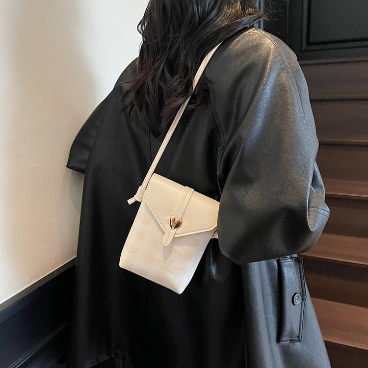 Bag Women's Autumn and Winter New Fashion High-end Shoulder Mobile Phone Bag Mini Mobile Phone Bag Messenger Bag