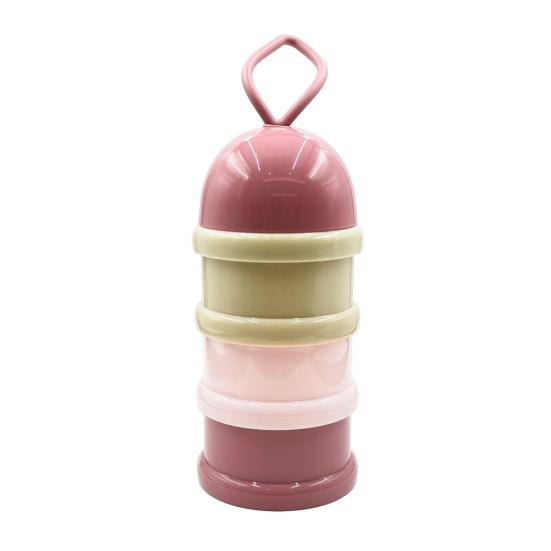 Milk Powder Packing Box Portable 3-Layer Snack Container Food-Grade Plastic Lightweight