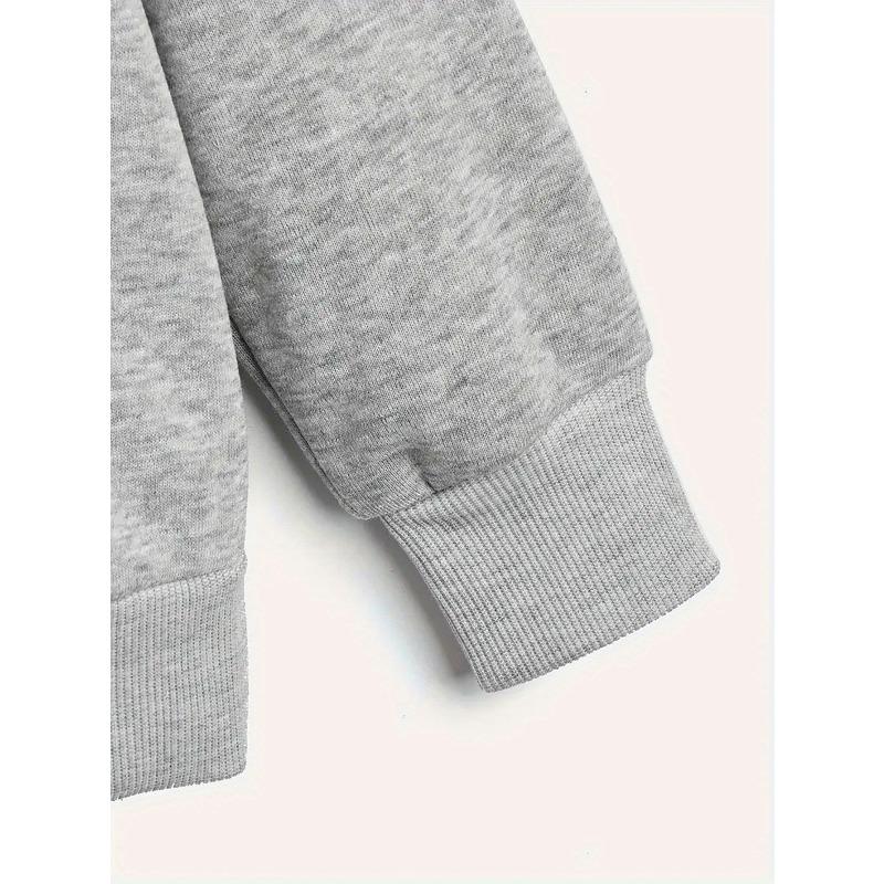 Pattern Girls' Round Neck Sweatshirt