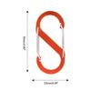 Aluminum Alloys S Shaped Carabiner Double Snap Hook AntiTheft Backpacks Buckle