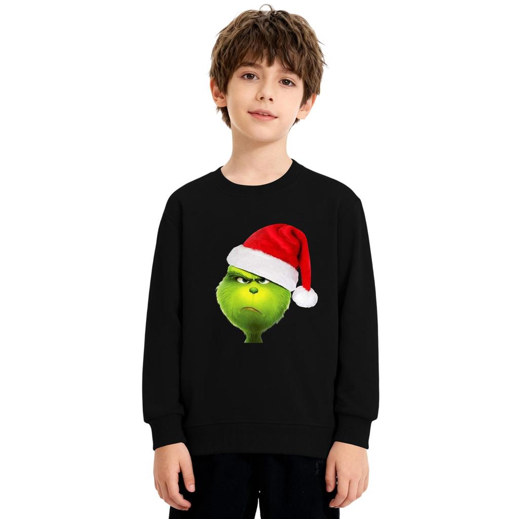 Vánoční mikina Chlapci Dívky Ošklivá Vánoční košile Crewneck Batole Dlouhý rukáv Pulovr Outfit Topy