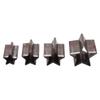 4PCS Pentagram Cutting Mold Alloy Steel Leather Punching Die Set with Storage Box for Handicrafts
