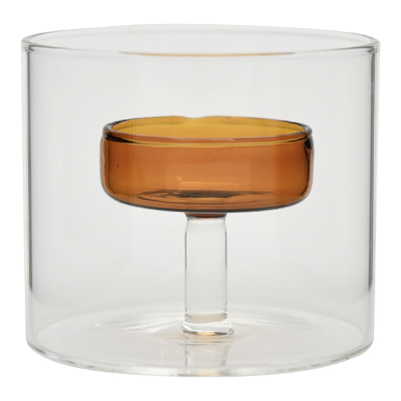 

Tealight Holder Windproof Glass Creative Anniversary Festive Decorative Centerpiece Dinning Holiday Event Tabletop Ornaments