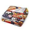 Fast Food Mexican Nachos Burritos Tacos Blanket Cover Snack Throw Blankets Bedroom Sofa Quilt Soft Warm Bedspread Multi-function