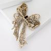 Rhinestone Brooch Alloy Electroplating Retro Bow Women's Brooch High-end Accessories Pin