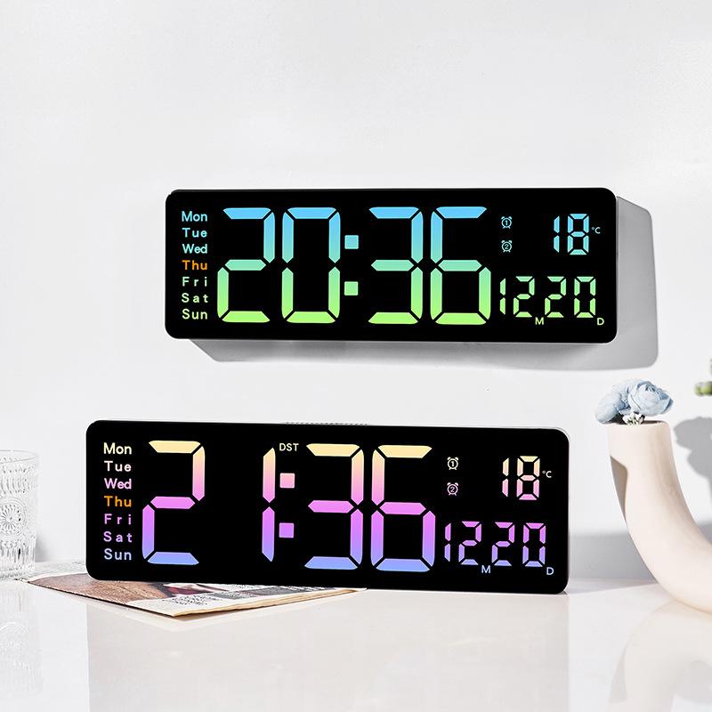 Large Size Wall Clock Electronic Clock Simple Multi-function Clock Countdown Multiple Alarm Clock 5526