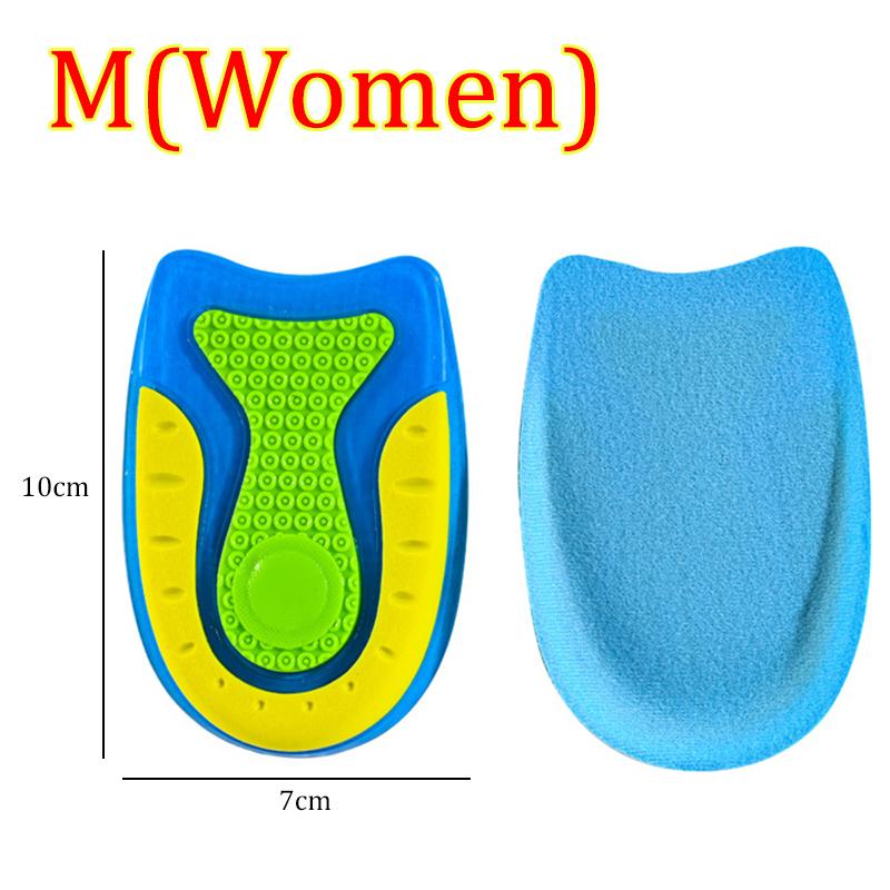 1pair Soft Silicone Gel Heel Pads U-shaped Heel Inserts Insole Height Increase Shoes Pad Heel Spurs Pain Cushion Foot Massager