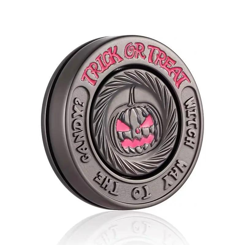 Jouet Fidget en métal, citrouille du diable, pièce tactile magnétique, EDC, jouets sensoriels pour adultes autistes, manivelle, cadeau pour adultes, jouets agités