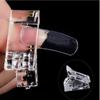 5Pcs Nail Clip Acrylic Nail Plastic Fake Finger Polish Extension Tips Quick Building Mold UV Gel LED Manicure Art Builder Tool