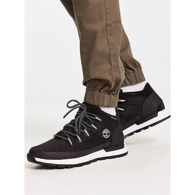 

Трекинговые полуботинки Timberland sprint из черной сетки с белым логотипом