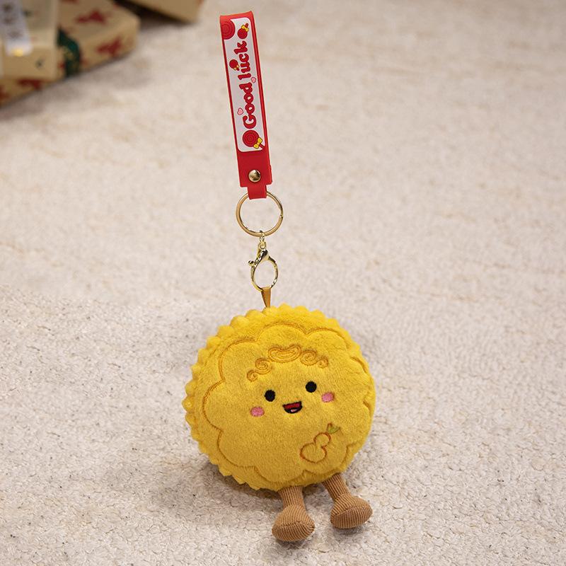 Cute Bunny Moon Cake Pendant Plush Toy Doll Five Kernels Moon Cake Doll Children'S Bag Keychain Pendant