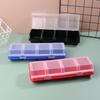 Screw Organizer Box Blue Red Black Parts Storage Box 4 Compartments With Lid Plastic Tool Part Bin