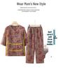 Chinese Style Short-Sleeve Two-Piece Set for Middle-Aged and Elderly Women - Spring/Summer Wear