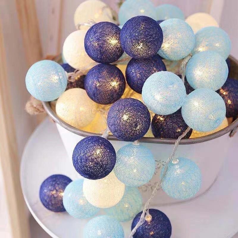 LED Cotton Ball Fairy Lights - Heart Confession String for Bedroom, Tent, or Room Decor