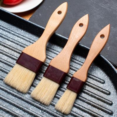 Barbecue Baking Boar Bristles Grill Kitchen Pastry Brush Sauce Baster Marinade Tool Basting Brush
