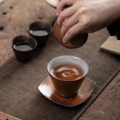 Keramik-Teeschale Chinesisch Handgefertigt Ofenveränderung Teekanne Retro Kung Fu Teegeschirr