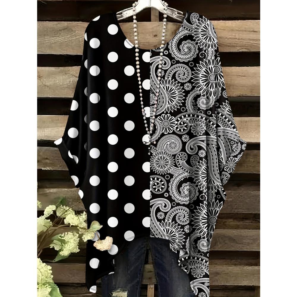 Women's Stripe 3D Print Gradient T-Shirt Casual Fashion Vacation Tops Female Irregular Hem O-Neck Short Sleeve Women's Clothes