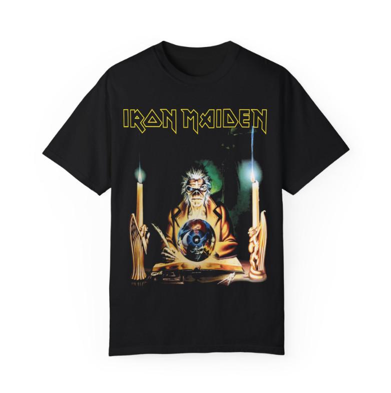 The Clairvoyant Iron Maiden T-Shirt – English Heavy Metal Band Tee, Double Sided