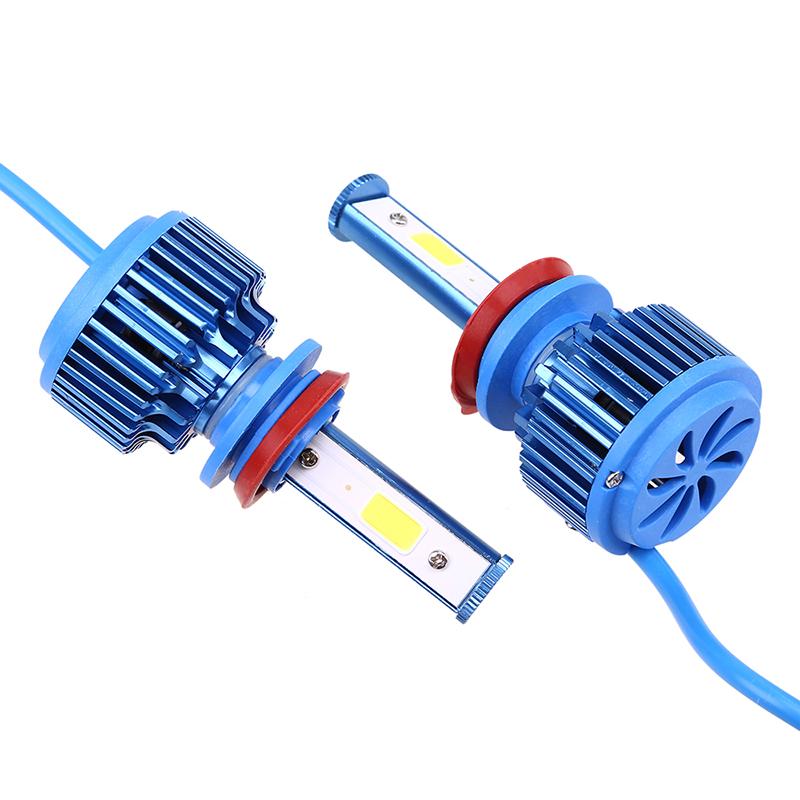 Car LED Headlight Bulb 9006 HB4 H1 H4 Hi-Lo H11 H7 H3 6000K White Beam 40W 12V 24V Universal Fog Lamp Car Accessories